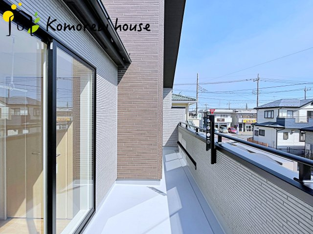 上尾市向山2丁目　2期　新築一戸建て　ブルーミングガーデン　01のバルコニー|26.3.14撮影済み