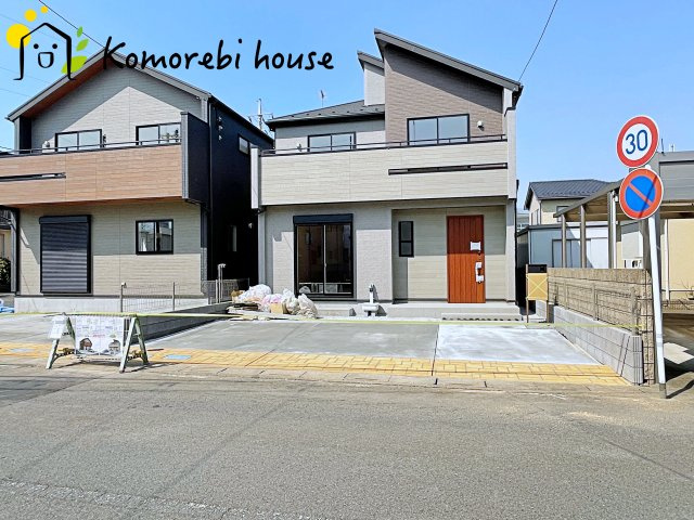 上尾市向山2丁目　2期　新築一戸建て　ブルーミングガーデン　01の駐車場|26.2.26　撮影済み