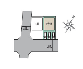 上尾市向山2丁目　2期　新築一戸建て　ブルーミングガーデン　01の区画図|1号棟