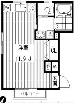 ジュネス赤坂丹後坂の間取り