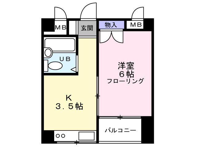 生活環境良い３階のお部屋です。