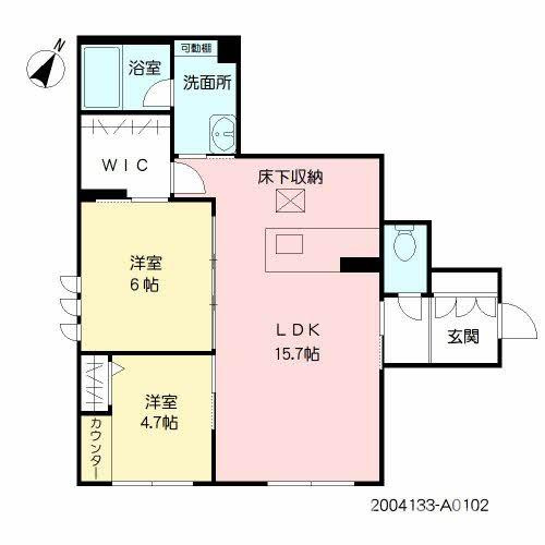 シャーメゾン ルピナスの間取り