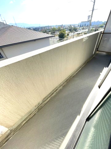 コーポグランディールのバルコニー