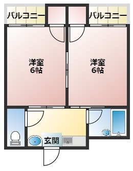 ピュアスモト C棟の間取り