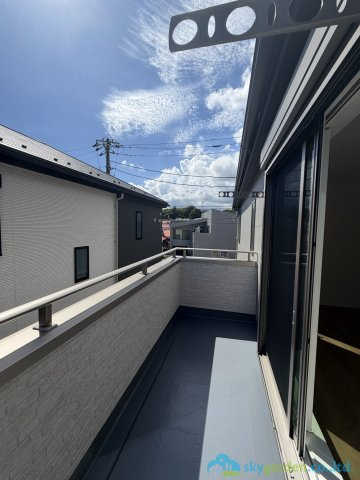 秦野市第2曽屋　新築戸建　全４棟　１号棟のバルコニー
