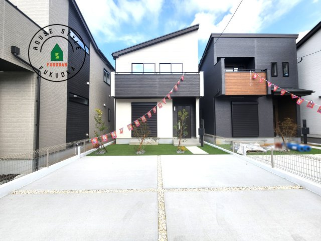 春日市須玖北5丁目第1-7棟（C号棟）の外観|デザイン性のある外観です。