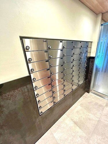 ライオンズヒルズ松戸の設備|郵便ボックス　※前回募集時撮影2025年12月