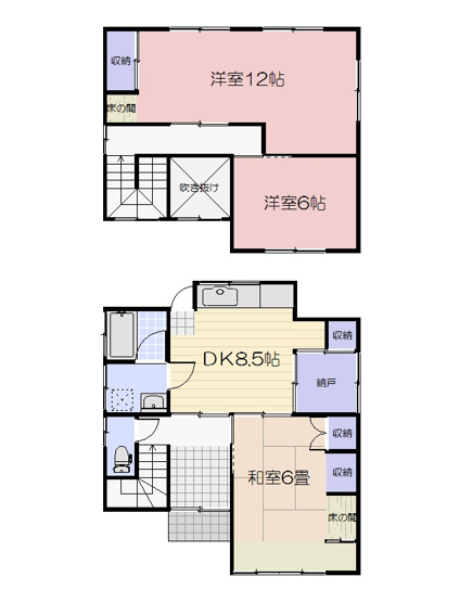 【間取り】 | 矢坂本町一戸建て