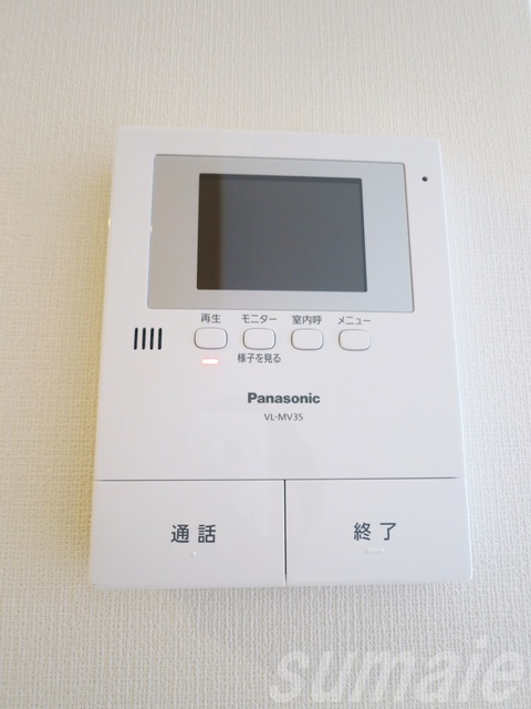 カシオラⅡのセキュリティ|☆モニタ付インターホンなので訪問者が確認できます☆