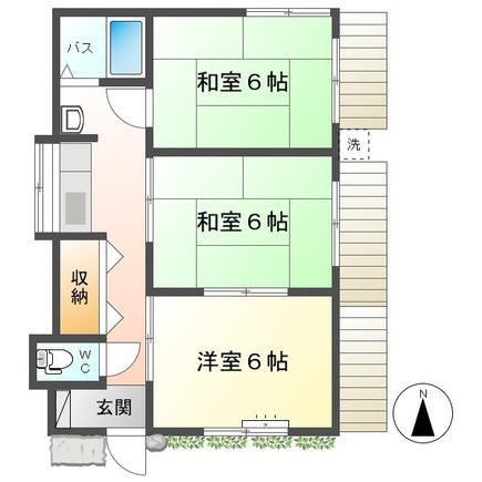 叶荘の間取り|間取図