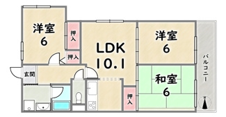 【間取り】 | シャルム四条大宮