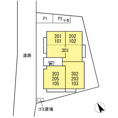 グリーンゲートの区画図
