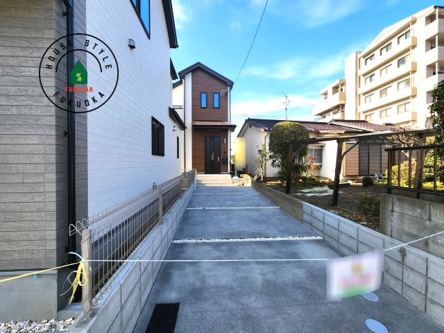 福岡市南区曰佐4丁目第1-2棟（A号棟）の外観|デザイン性のある外観です。