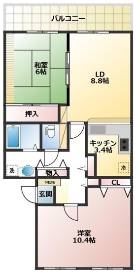 【間取り】 | 入間ハウスB棟《リフォーム♪中古マンション》