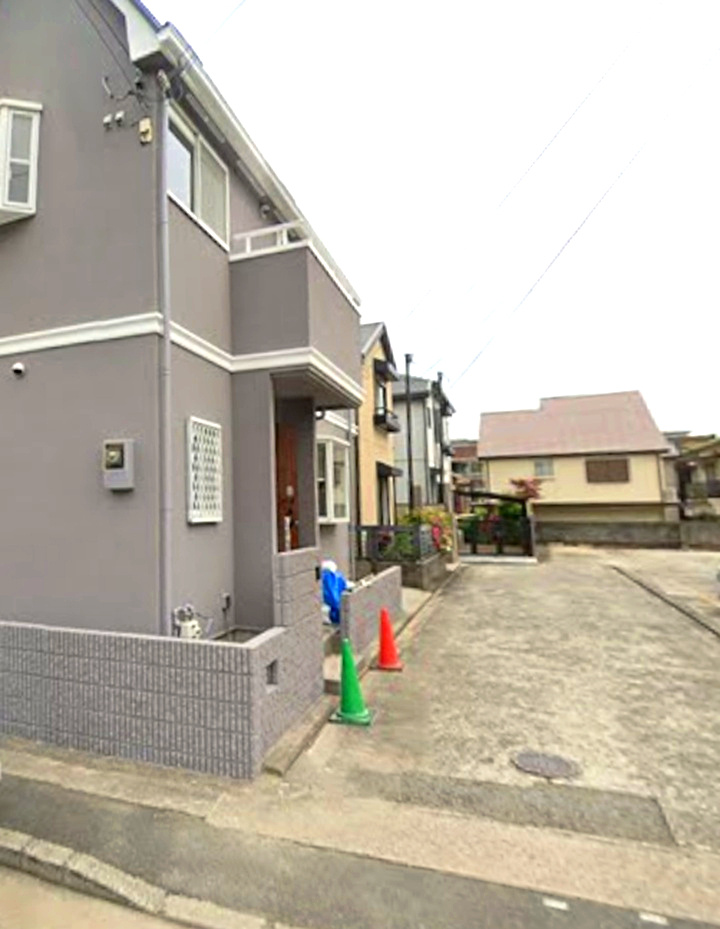東灘区岡本9丁目の前面道路含む現地写真