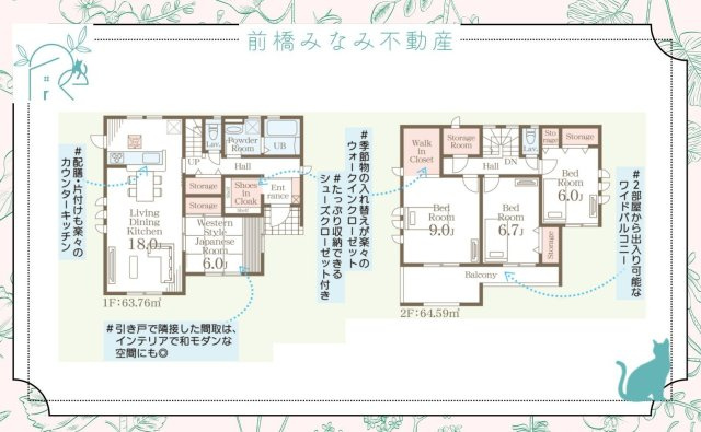 【新築】大泉町寄木戸第16　３号棟(全４棟)　リーブルガーデン　新築建売分譲の間取り