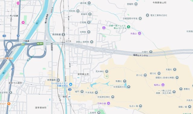 ★京都市伏見区深草願成町　第3期　新築一戸建ての地図