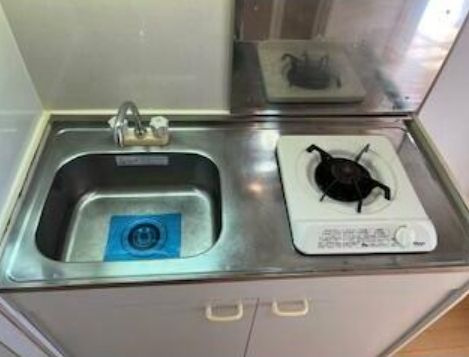 グレース早稲田のキッチン|１口ガスコンロのキッチン★（同一仕様写真）