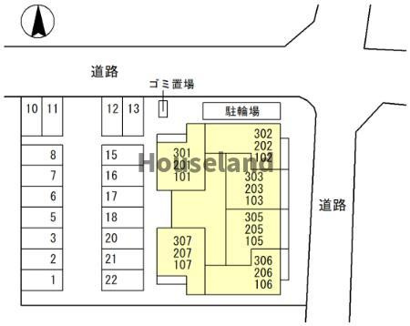 D-room宇須　光の区画図