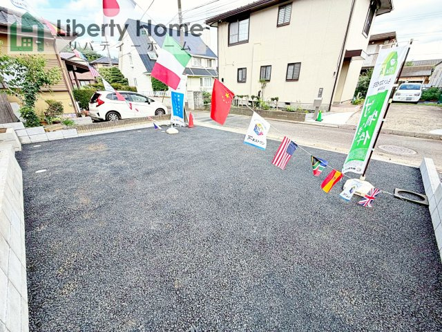 つくば市観音台第15　新築戸建の駐車場