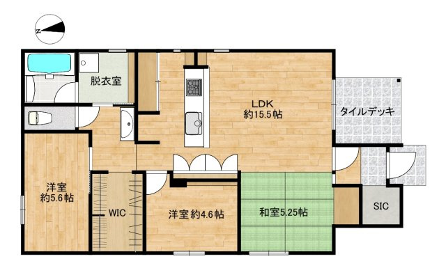 合志市合生中古一戸建の間取り