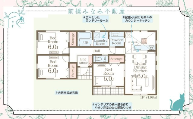 【新築平屋】太田市新田花香塚町第１　３号棟(全３棟)　リーブルガーデン　新築建売分譲の地図