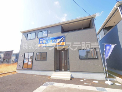 【外観】 | 奈良市杏町の新築一戸建 全２区画 | 現地写真（A３－２号地外観）堂々完成！実際の建物内をご内覧できます※現地に係員は常駐しておりません。