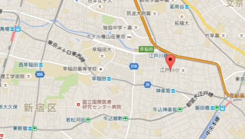 メゾンユニソール神楽坂の地図|地図