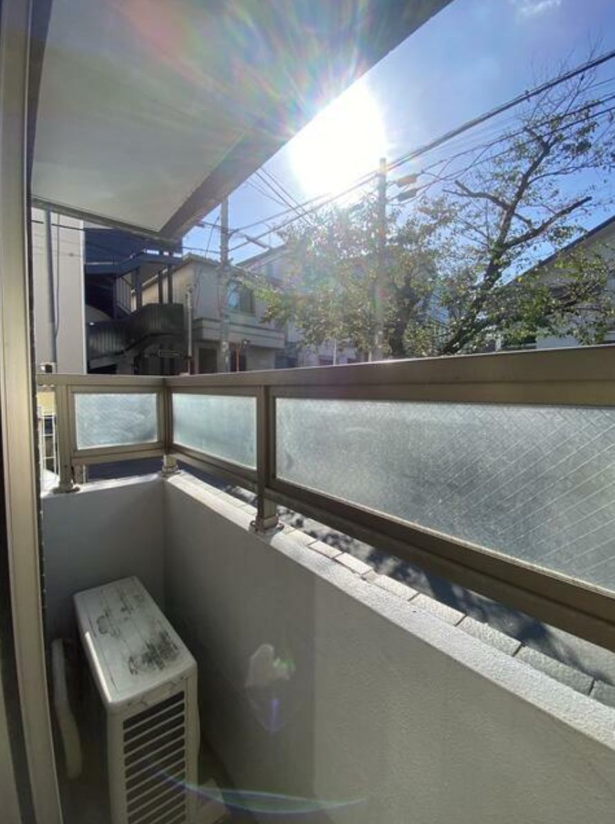 メゾンユニソール神楽坂のバルコニー