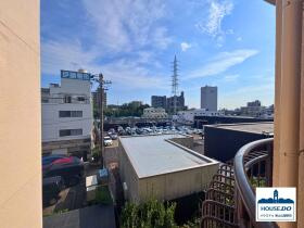 ペット可！R8,1月リフォーム済！三旺マンション第5植田の展望|3階バルコニーからの景色です。