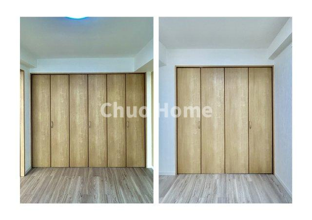 ライオンズマンション新小岩第5の収納|居室にはクローゼットを完備し、自由度の高い家具の配置が叶うシンプルな空間です。お子様の成長と必要になる子供部屋を与えるにはぴったりの間取りですね。