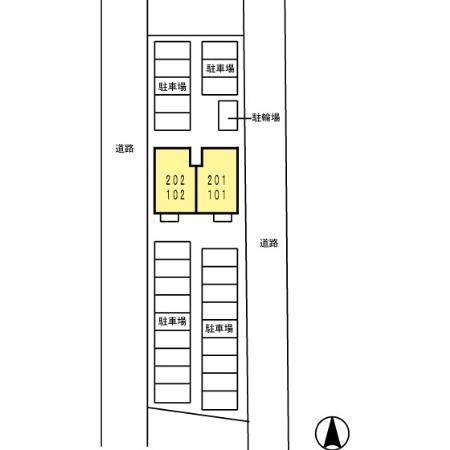花水木の家Ⅱ　　刈谷市近郊の賃貸ならクラスホーム刈谷店の区画図