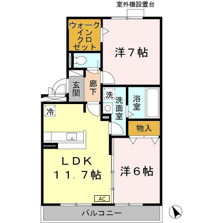 プロスペラールの間取り