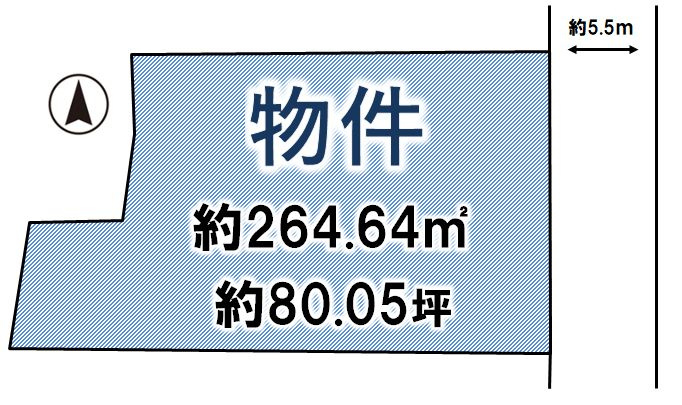 栃木市大平町西野田の土地図