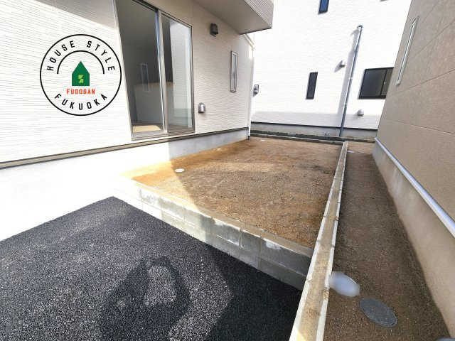 福岡市早良区有田2丁目第7-4棟（3号棟）の庭|お庭で自由な時間を過ごせます。