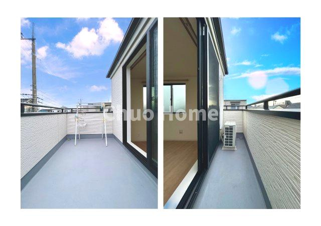 江戸川区北小岩6丁目中古住宅のバルコニー|バルコニーは3ヶ所