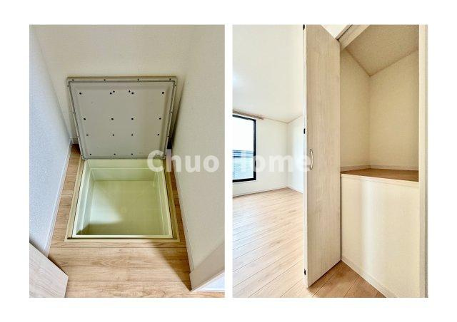 江戸川区北小岩6丁目中古住宅の収納|床下収納・階段上収納