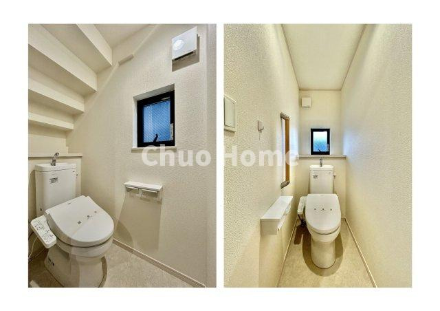 江戸川区北小岩6丁目中古住宅のトイレ|【トイレ】 温水洗浄便座機能付きトイレ。温水洗浄便座は清潔にお使いいただくための大切なアイテムです。