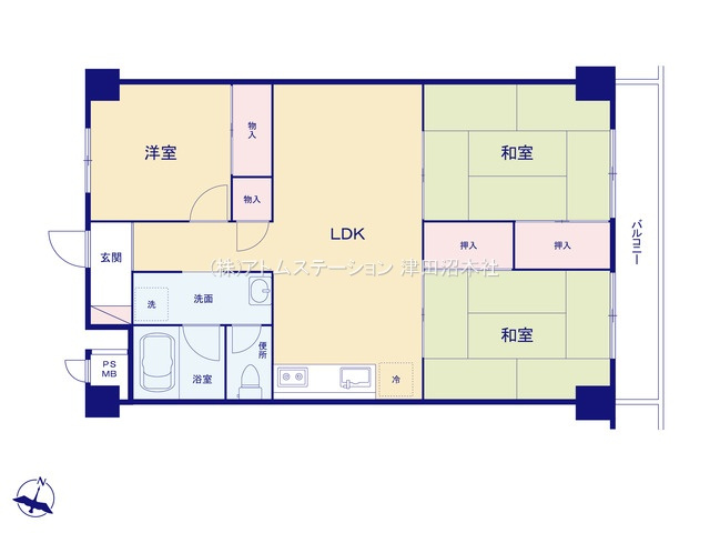 【間取り】 | アトムセレクト　秀和薬円台レジデンス5階