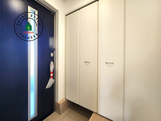 福岡市早良区有田2丁目第7-4棟（4号棟）の防犯設備|二重ロックでしっかり防犯対策ができます。