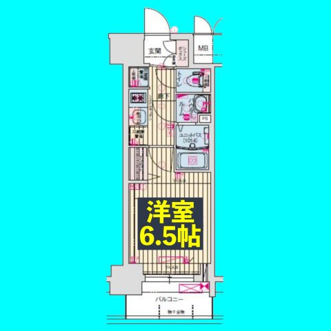 プレサンス鶴舞ファーストの間取り