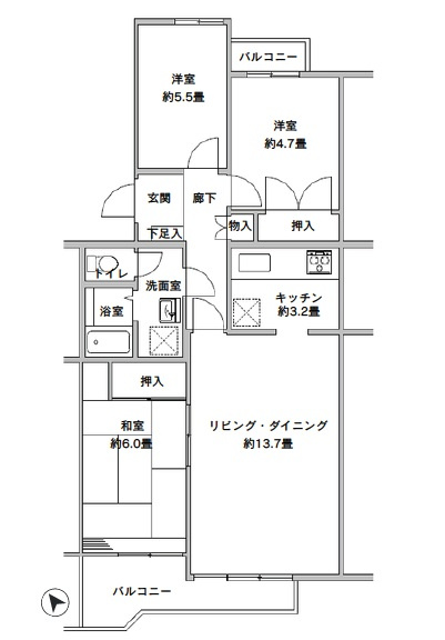 上大岡セントラルハイツD棟の画像