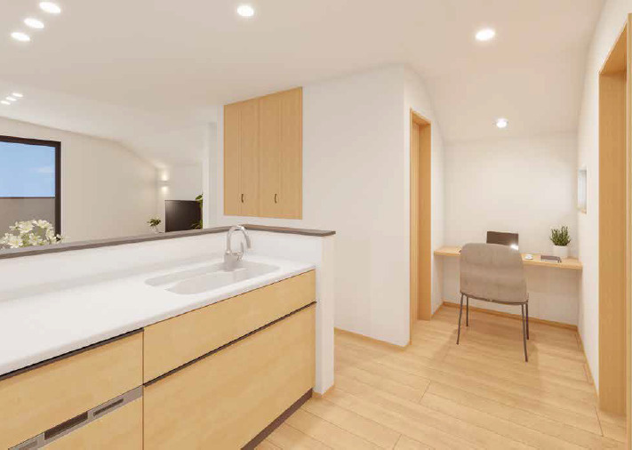 杉並区下井草1丁目　ハイグレード×制震　車庫付き大型住宅　限定1棟のキッチン|イメージです