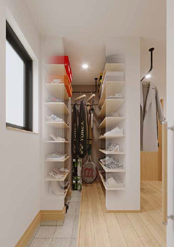 杉並区下井草1丁目　ハイグレード×制震　車庫付き大型住宅　限定1棟の玄関|イメージです