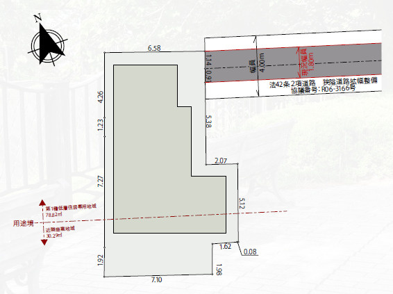 杉並区下井草1丁目　ハイグレード×制震　車庫付き大型住宅　限定1棟の区画図