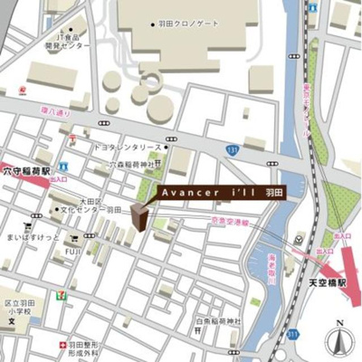 【地図】 | Avancer i`ll 羽田
