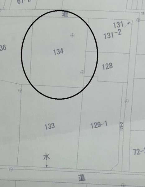 会津若松市千石町　住宅用地の区画図