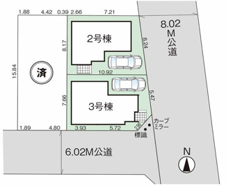 【区画図】 | さいたま市見沼区東大宮１丁目　新築分譲住宅