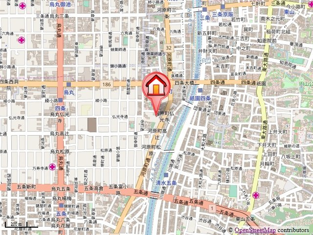 プレサンス京都四条河原町ネクステージの地図