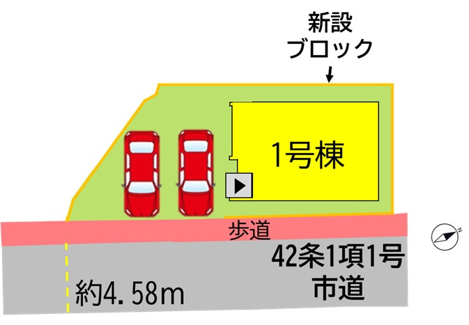 門司区大里戸ノ上2丁目4期の区画図